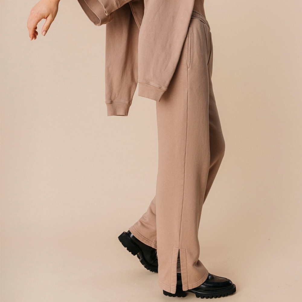 OCIO Leisurewear Fawn Flare Pants Organic Cotton Lounge Sweatpants Womens Medium